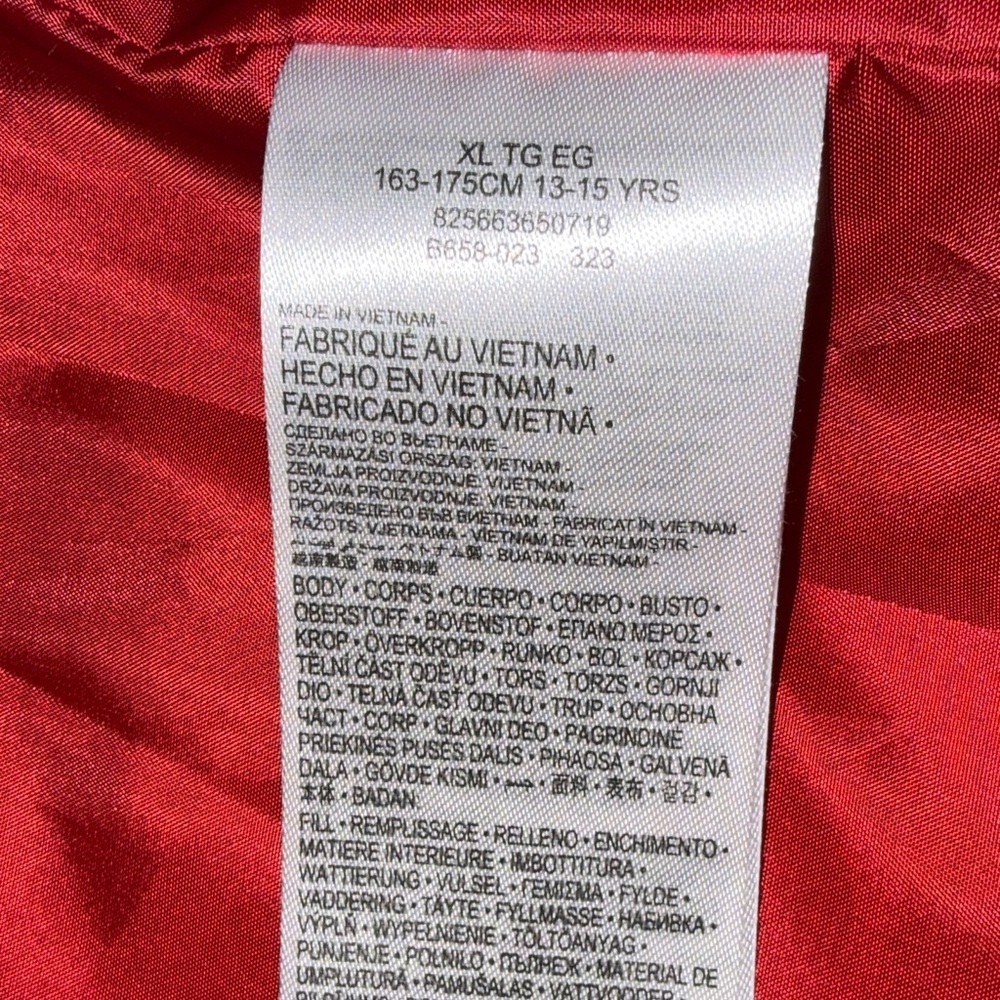 Jordan Black and Red Hooded Vest with White Sleeves - Picture 9 of 11
